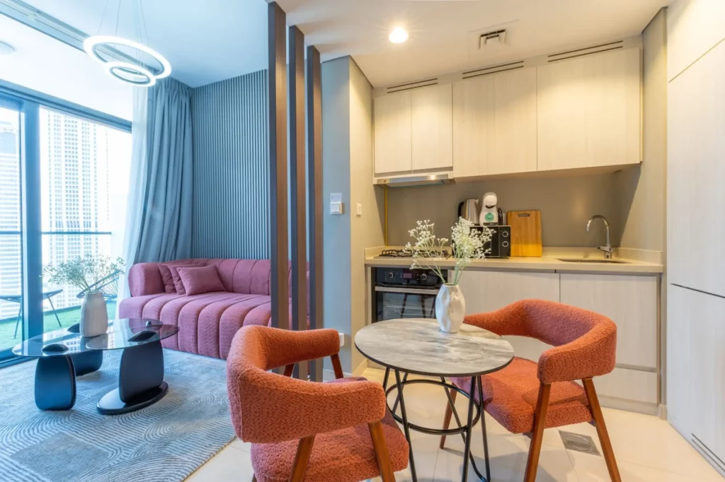 Appartement 1 chambre avec vue sur Burj Khalifa et le canal