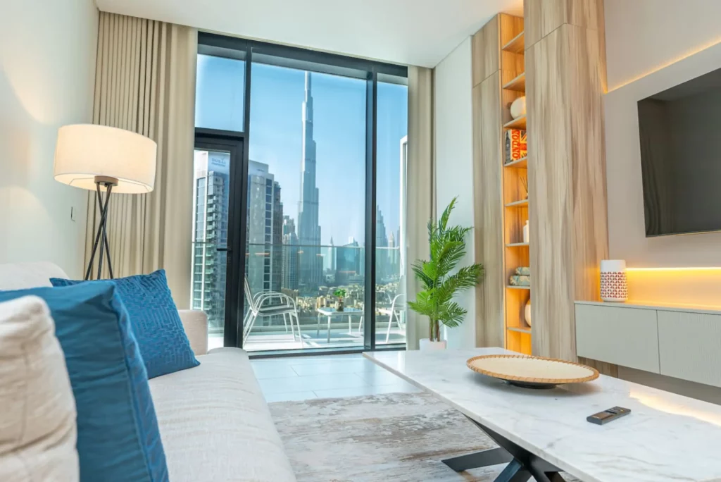 Vue romantique sur le Burj Khalifa | 1 chambre | Dubaï