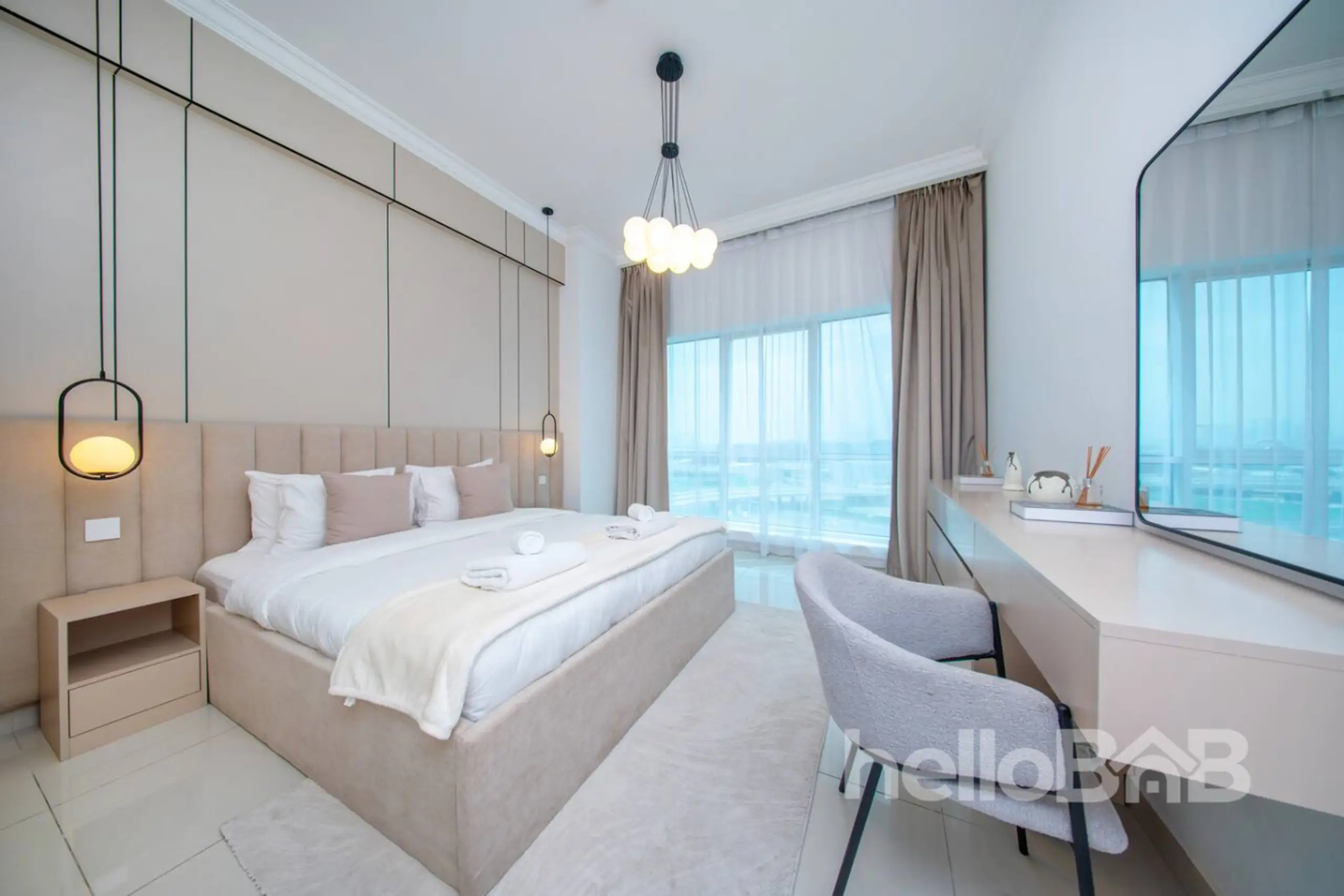 Appartement 1 chambre à Canal Walk | Piscine et salle de sport | Proche du Burj Khalifa